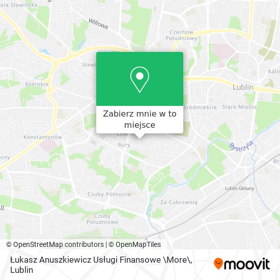 Mapa Łukasz Anuszkiewicz Usługi Finansowe \More\