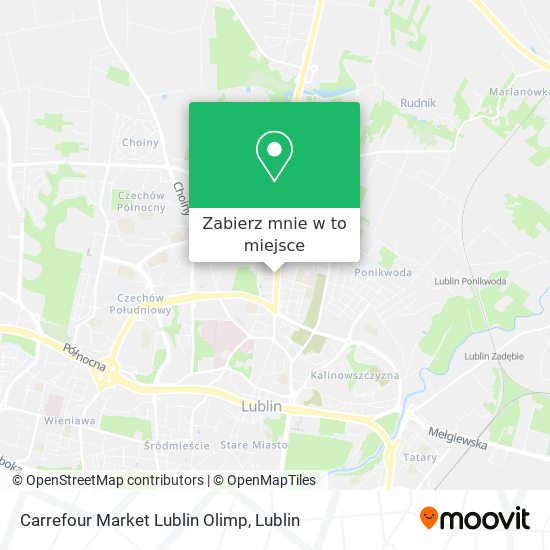 Mapa Carrefour Market Lublin Olimp
