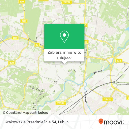 Mapa Krakowskie Przedmieście 54