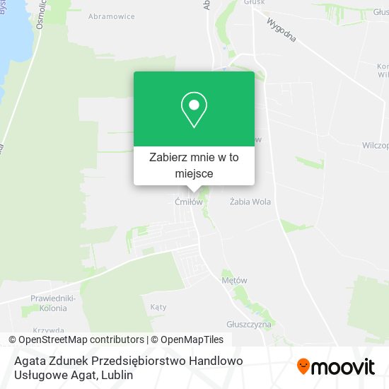 Mapa Agata Zdunek Przedsiębiorstwo Handlowo Usługowe Agat