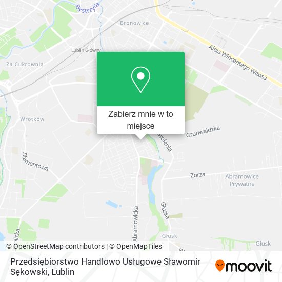 Mapa Przedsiębiorstwo Handlowo Usługowe Sławomir Sękowski