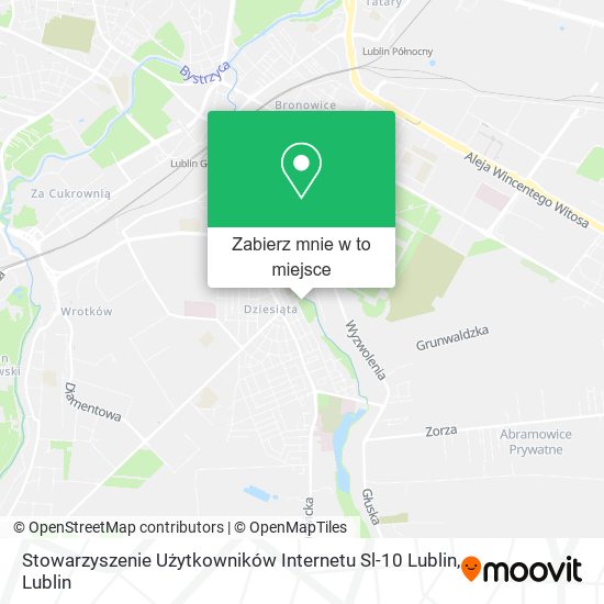 Mapa Stowarzyszenie Użytkowników Internetu Sl-10 Lublin