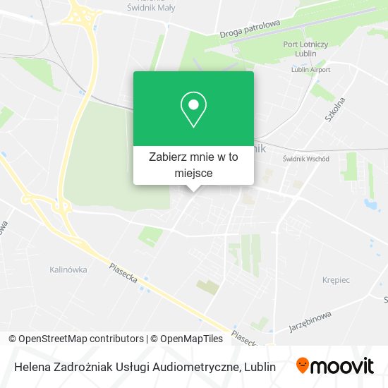 Mapa Helena Zadrożniak Usługi Audiometryczne