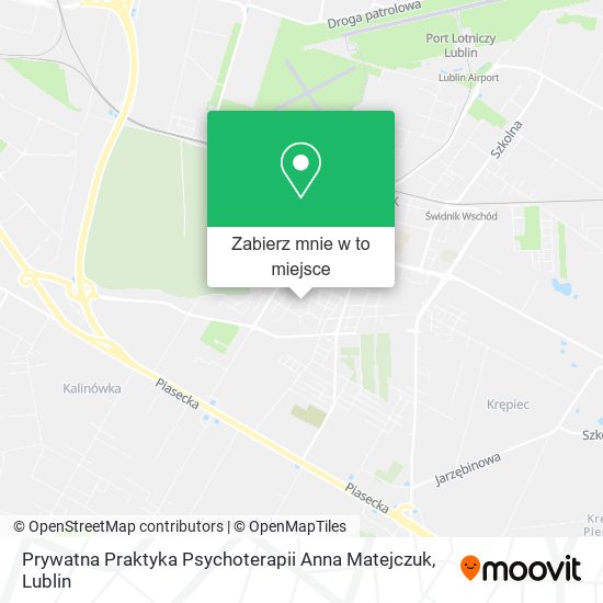 Mapa Prywatna Praktyka Psychoterapii Anna Matejczuk