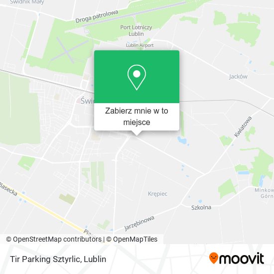 Mapa Tir Parking Sztyrlic