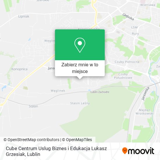 Mapa Cube Centrum Uslug Biznes i Edukacja Lukasz Grzesiak