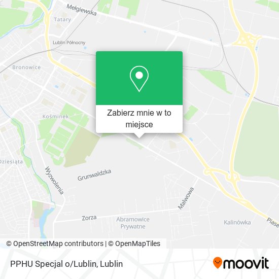 Mapa PPHU Specjal o/Lublin