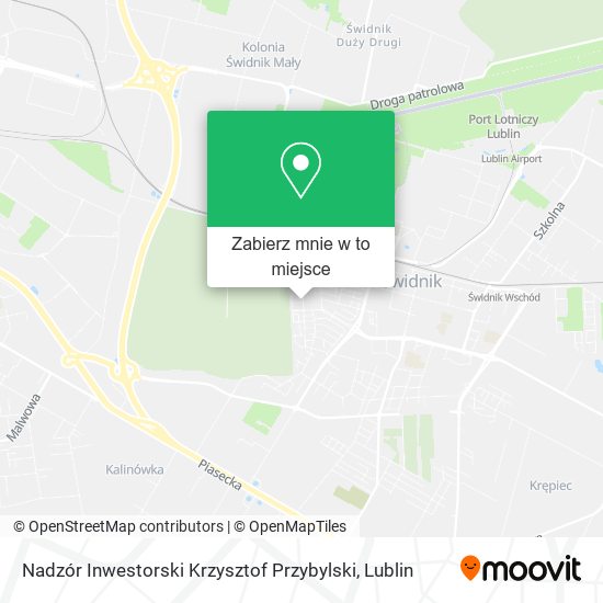 Mapa Nadzór Inwestorski Krzysztof Przybylski