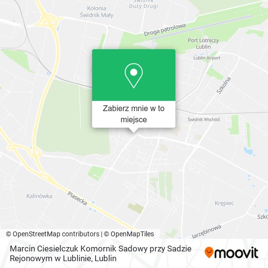 Mapa Marcin Ciesielczuk Komornik Sadowy przy Sadzie Rejonowym w Lublinie