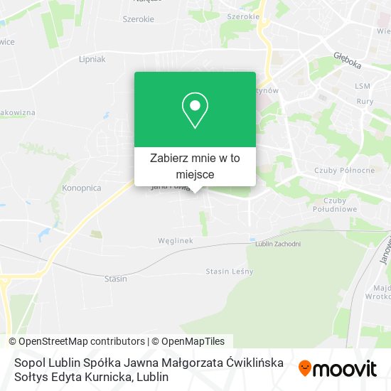 Mapa Sopol Lublin Spółka Jawna Małgorzata Ćwiklińska Sołtys Edyta Kurnicka