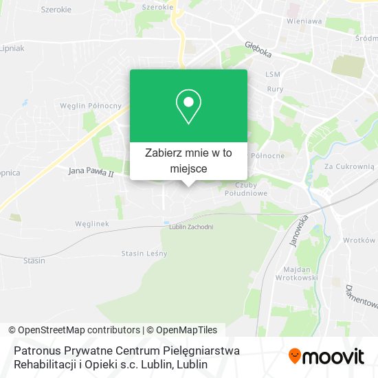 Mapa Patronus Prywatne Centrum Pielęgniarstwa Rehabilitacji i Opieki s.c. Lublin