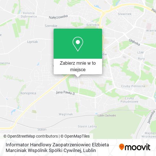 Mapa Informator Handlowy Zaopatrzeniowiec Elżbieta Marciniak Wspólnik Spółki Cywilnej