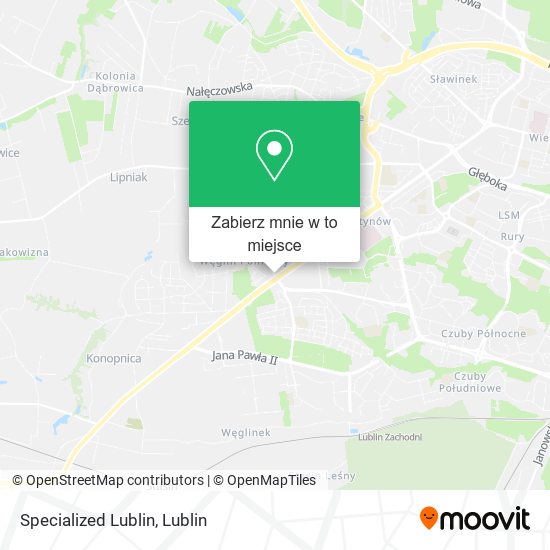 Mapa Specialized Lublin