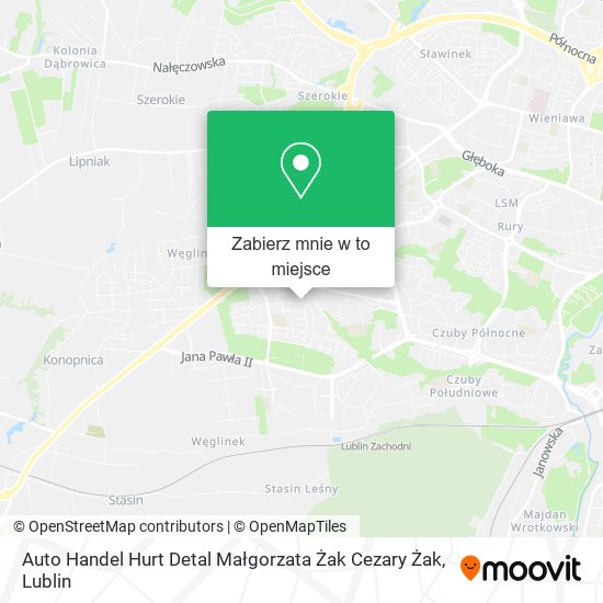 Mapa Auto Handel Hurt Detal Małgorzata Żak Cezary Żak