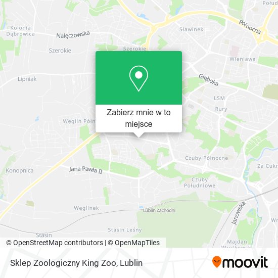 Mapa Sklep Zoologiczny King Zoo