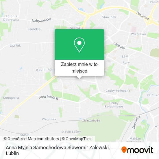 Mapa Anna Myjnia Samochodowa Sławomir Zalewski