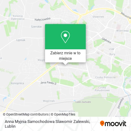 Mapa Anna Myjnia Samochodowa Slawomir Zalewski