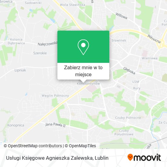 Mapa Usługi Księgowe Agnieszka Zalewska