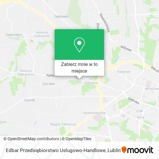 Mapa Edbar Przedsiębiorstwo Usługowo-Handlowe