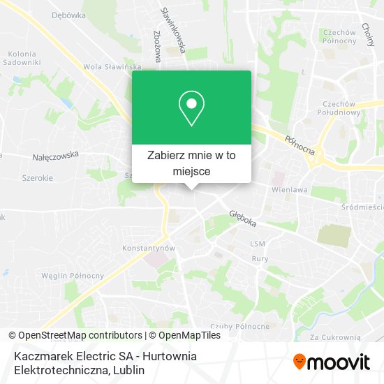Mapa Kaczmarek Electric SA - Hurtownia Elektrotechniczna