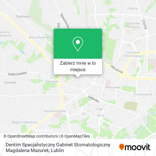 Mapa Dentim Specjalistyczny Gabinet Stomatologiczny Magdalena Mazurek