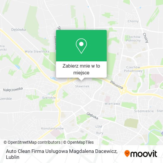 Mapa Auto Clean Firma Usługowa Magdalena Dacewicz
