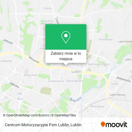 Mapa Centrum Motoryzacyjne Pzm Lublin