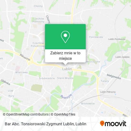 Mapa Bar Abc. Tonsiorowski Zygmunt Lublin