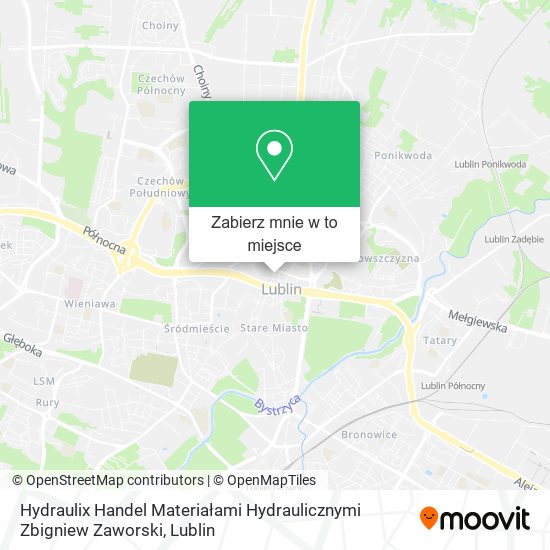 Mapa Hydraulix Handel Materiałami Hydraulicznymi Zbigniew Zaworski