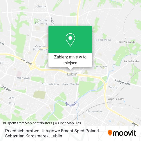 Mapa Przedsiębiorstwo Usługowe Fracht Sped Poland Sebastian Karczmarek