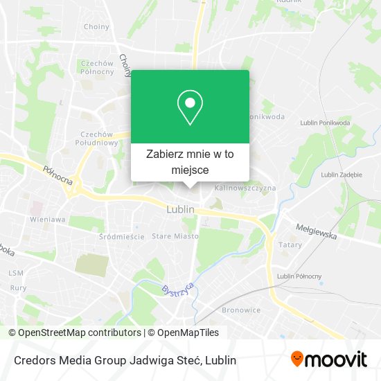 Mapa Credors Media Group Jadwiga Steć