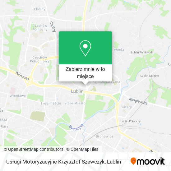 Mapa Usługi Motoryzacyjne Krzysztof Szewczyk