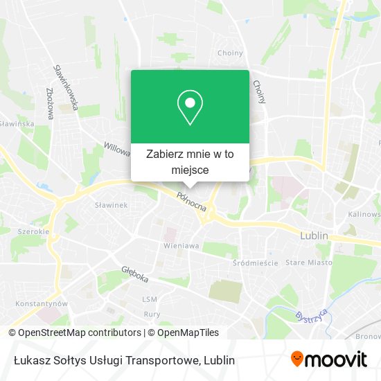 Mapa Łukasz Sołtys Usługi Transportowe