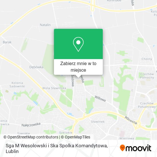 Mapa Sga M Wesolowski i Ska Spolka Komandytowa