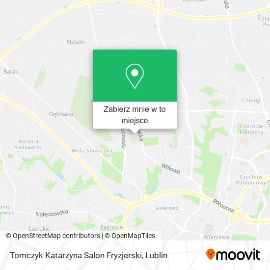 Mapa Tomczyk Katarzyna Salon Fryzjerski