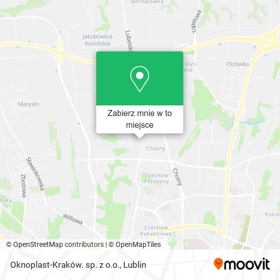 Mapa Oknoplast-Kraków. sp. z o.o.