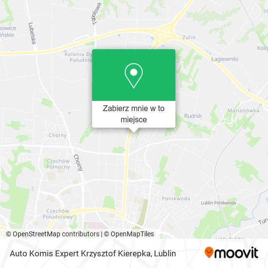 Mapa Auto Komis Expert Krzysztof Kierepka