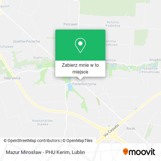 Mapa Mazur Mirosław - PHU Kerim