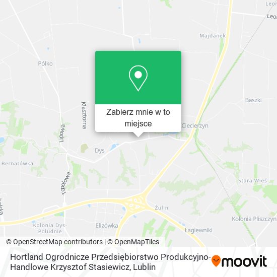 Mapa Hortland Ogrodnicze Przedsiębiorstwo Produkcyjno- Handlowe Krzysztof Stasiewicz