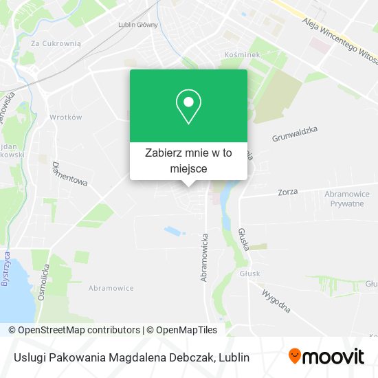Mapa Uslugi Pakowania Magdalena Debczak