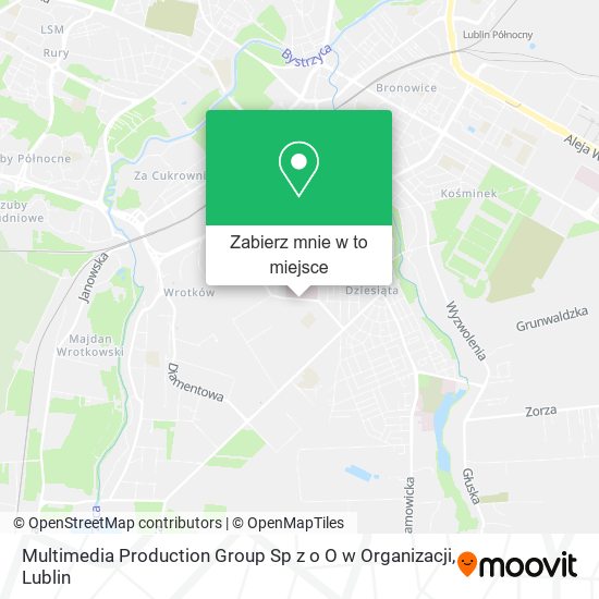 Mapa Multimedia Production Group Sp z o O w Organizacji
