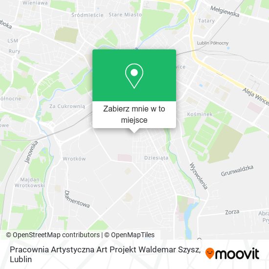 Mapa Pracownia Artystyczna Art Projekt Waldemar Szysz