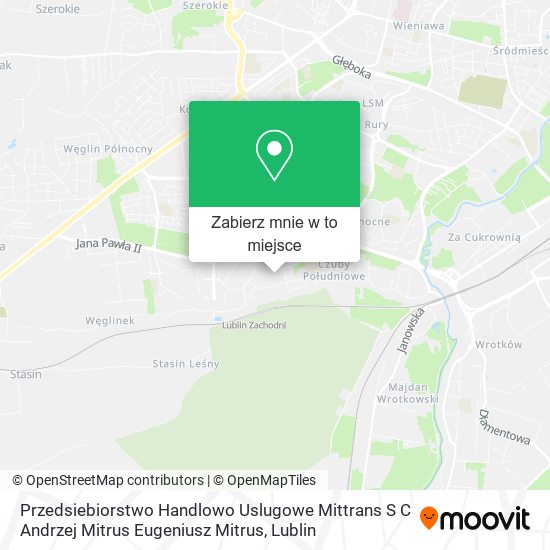 Mapa Przedsiebiorstwo Handlowo Uslugowe Mittrans S C Andrzej Mitrus Eugeniusz Mitrus