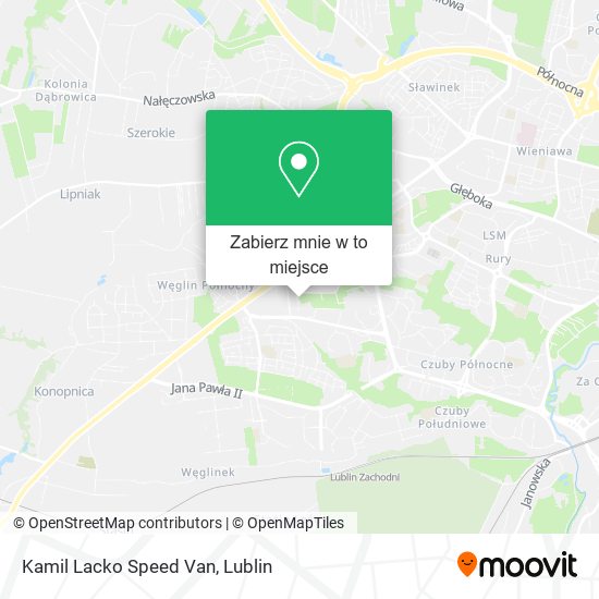 Mapa Kamil Lacko Speed Van