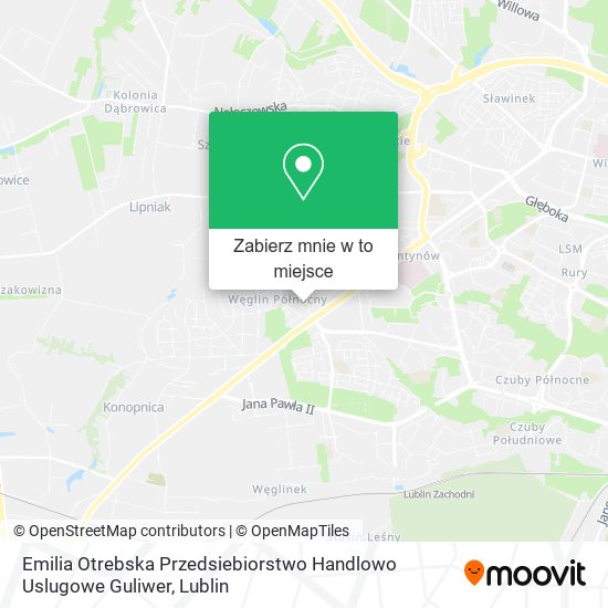 Mapa Emilia Otrebska Przedsiebiorstwo Handlowo Uslugowe Guliwer