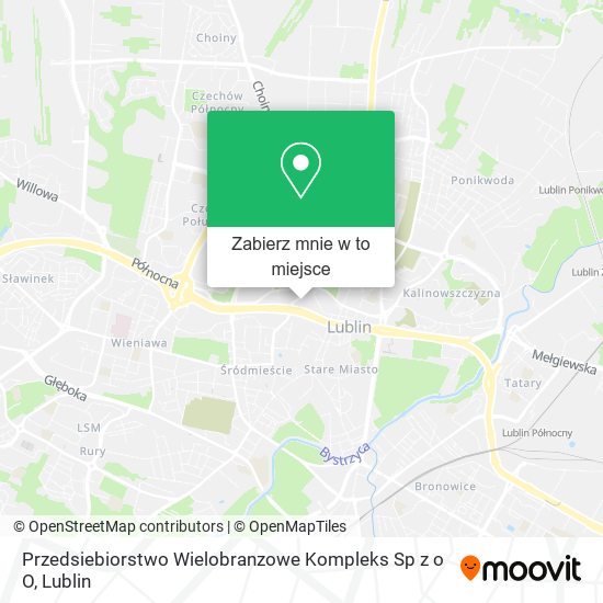 Mapa Przedsiebiorstwo Wielobranzowe Kompleks Sp z o O