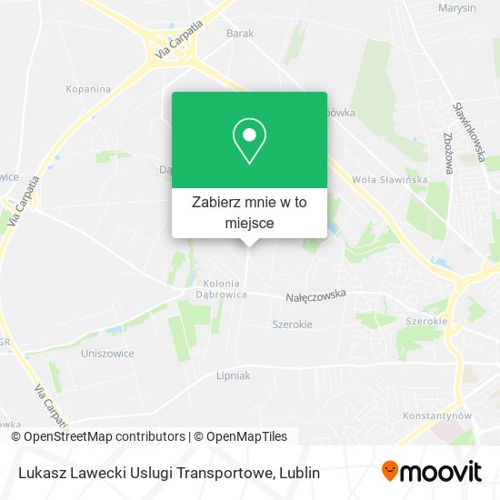 Mapa Lukasz Lawecki Uslugi Transportowe