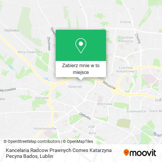 Mapa Kancelaria Radcow Prawnych Comes Katarzyna Pecyna Bados