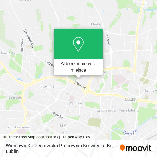 Mapa Wieslawa Korzeniowska Pracownia Krawiecka Ba