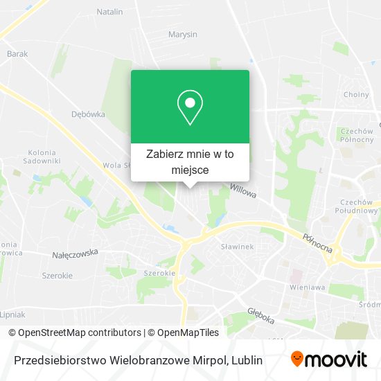 Mapa Przedsiebiorstwo Wielobranzowe Mirpol